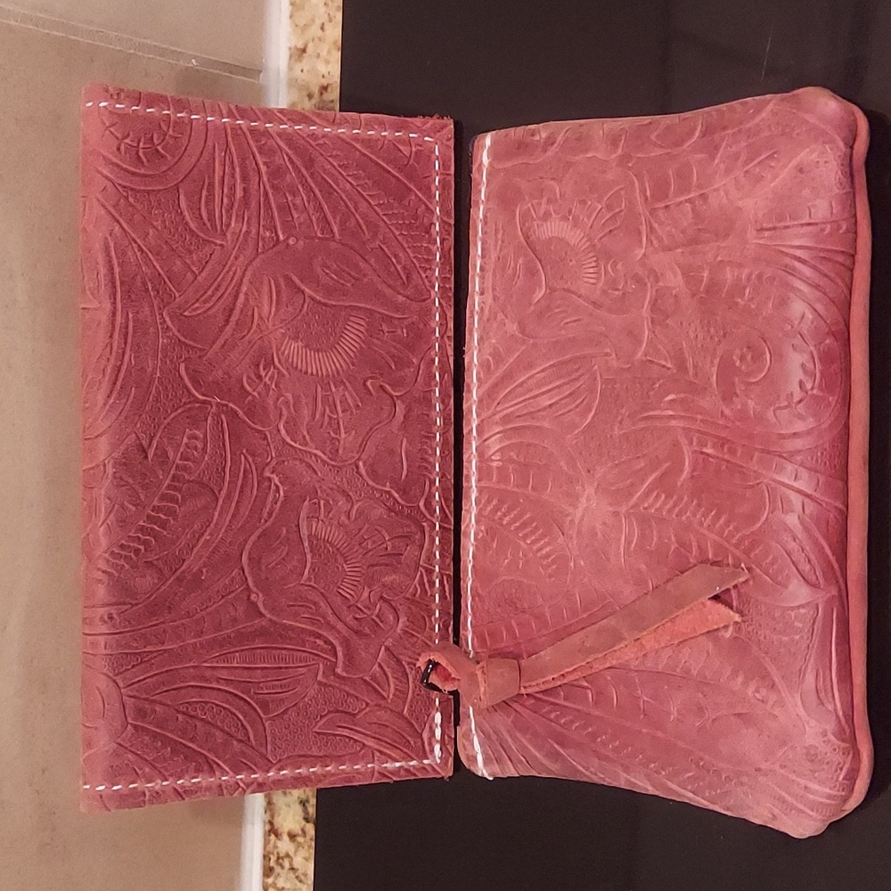 New Leather Checkbook Cover, Small Catchall Pouch and Credit Card Holder